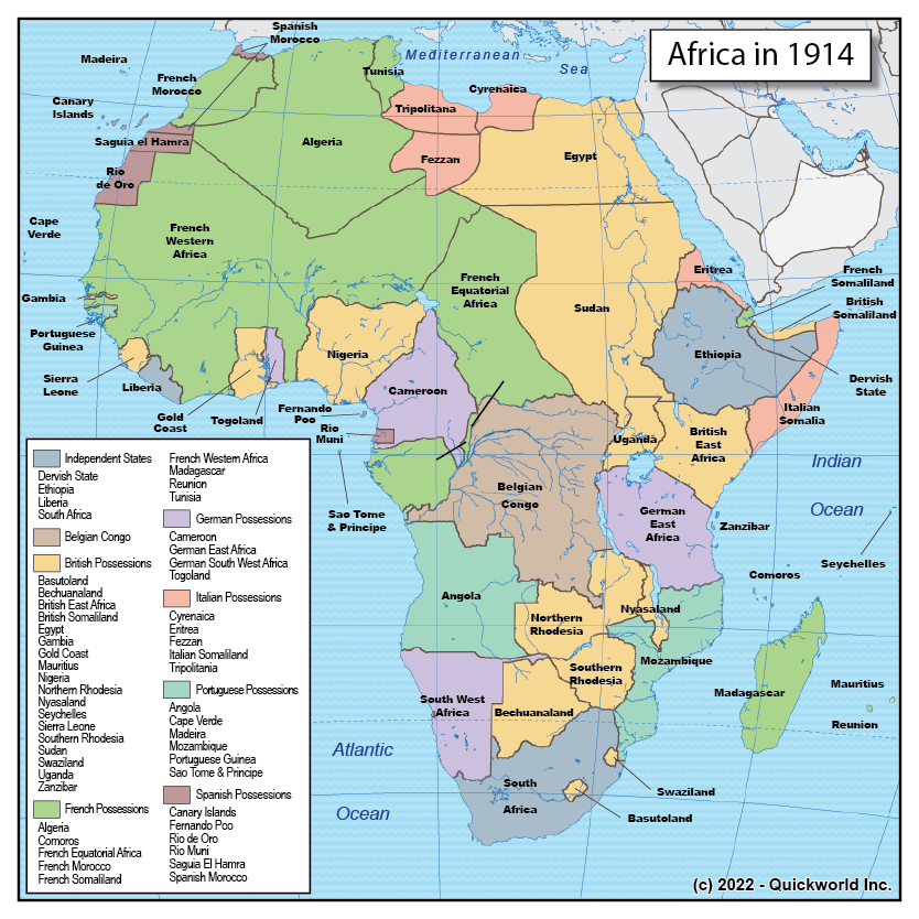 Africa in 1914