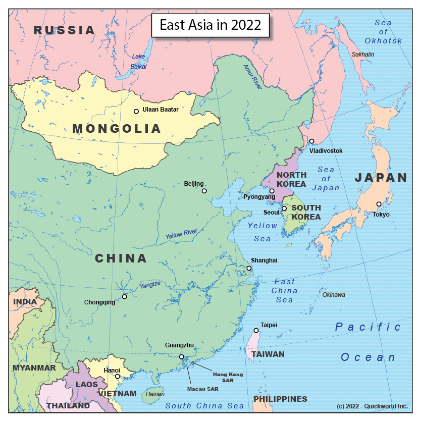 Eastern Asia in 2022