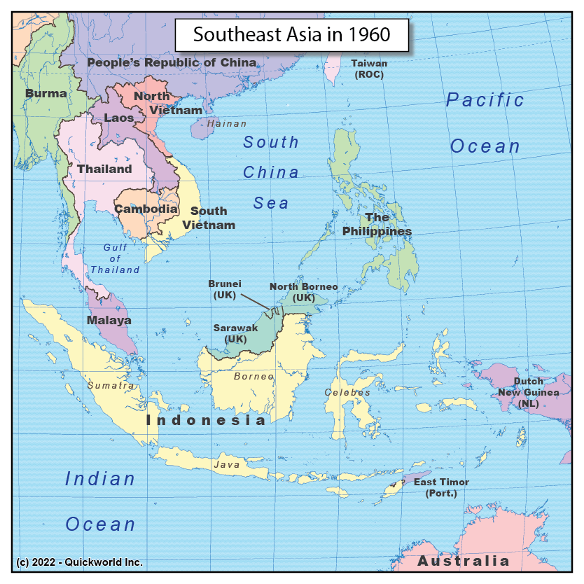 Southeast Asia in 1960