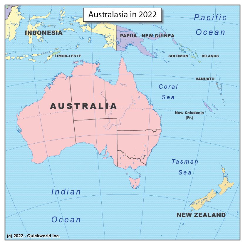 Australasia in 2022