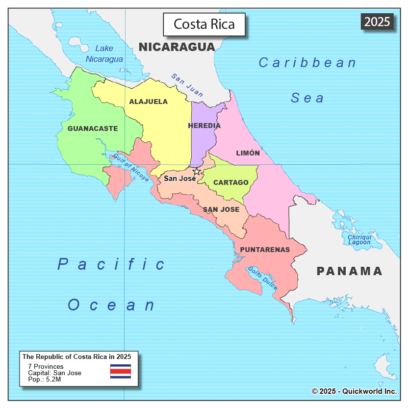 2025 Ruca Map Costa Rica - 2025