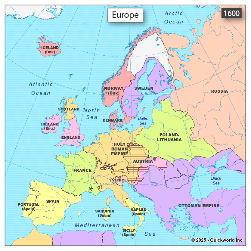 Europe in 1600