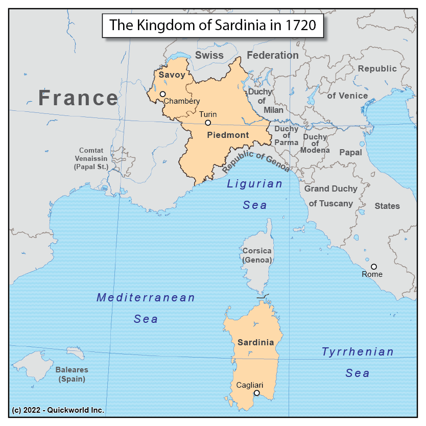 Piedmont-Sardinia in 1720