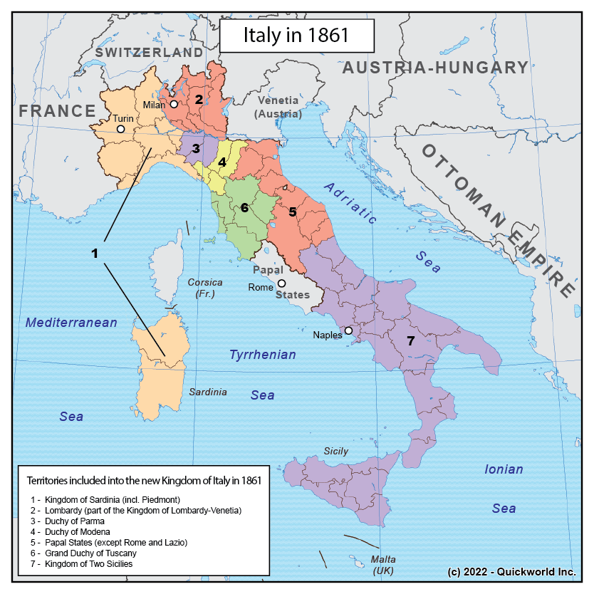 Italy in 1861