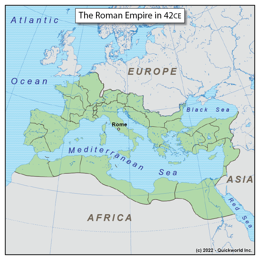 The Roman Empire in 42CE