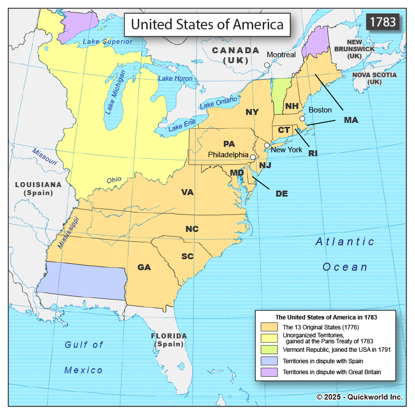 The United States In 1783