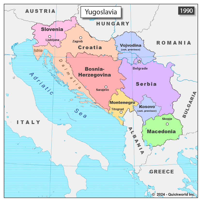 Yugoslavia in 1990