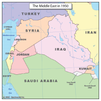The Middle-East in 1950