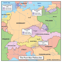 The Plebiscite Areas after WW1