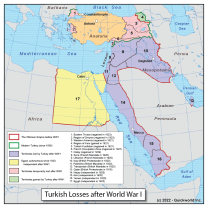 Turkey's WW1 Territorial Losses