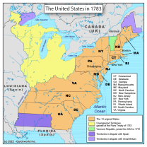 The United States in 1783