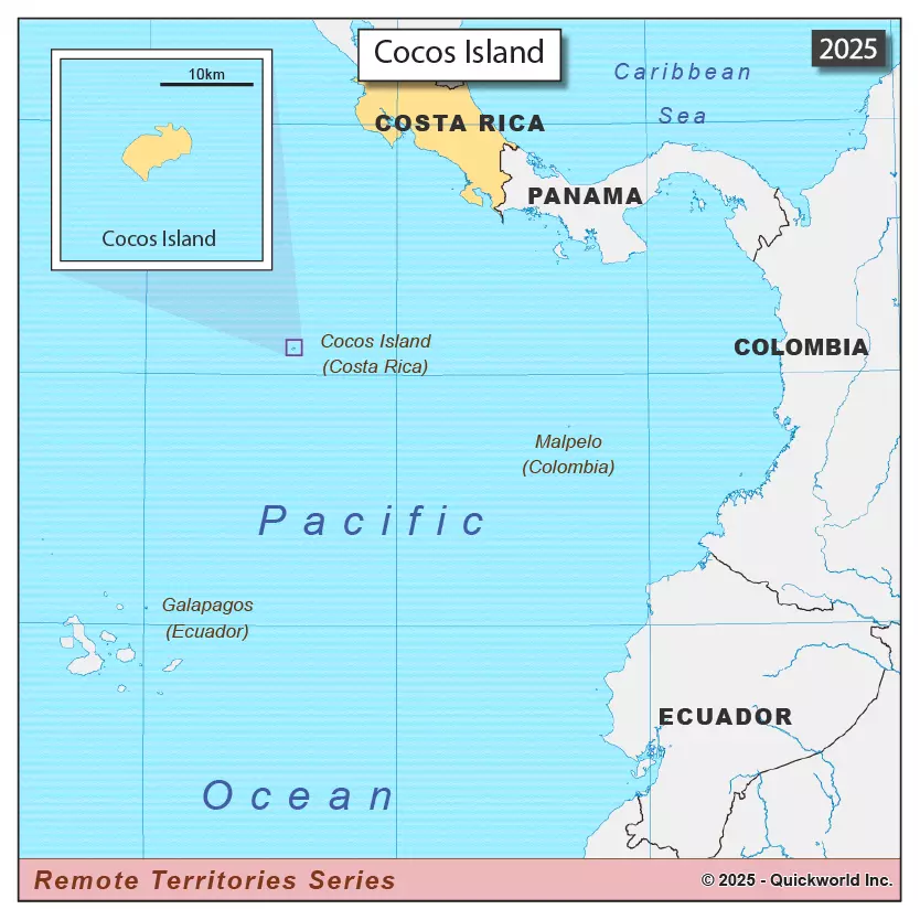 Cocos Island Costa Rica Map