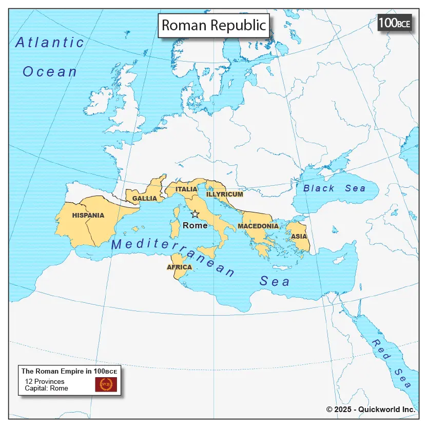 Roman Republic - 100 BCE